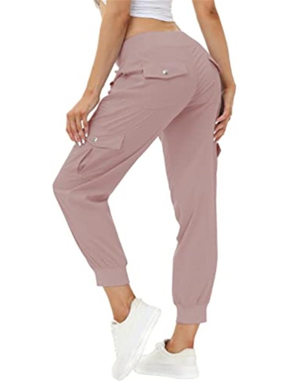 Womens Cargo Hiking Pants Lightweight Quick Dry Joggers 6 Pocket Outdoor Workout